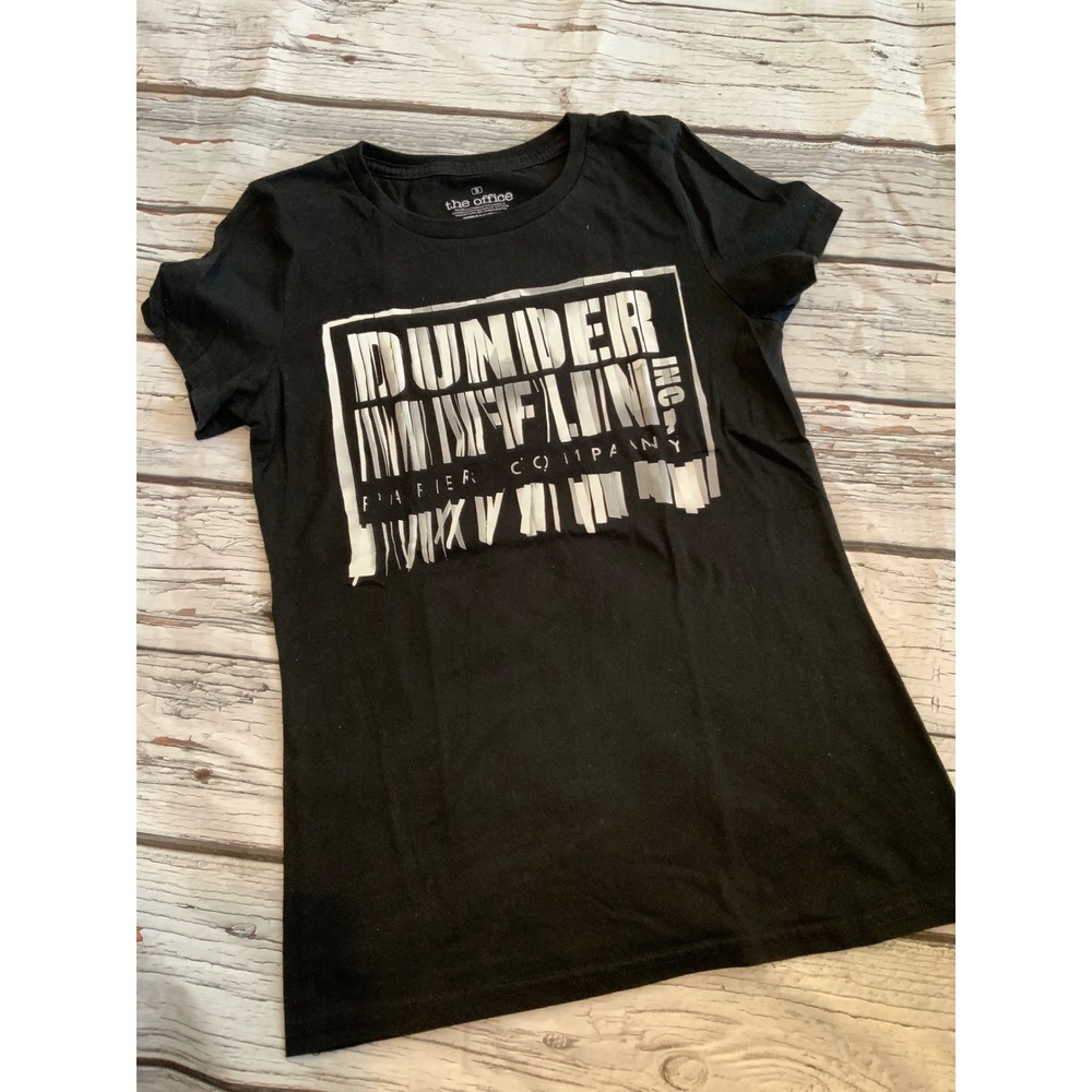 The Office Dunder Mifflin Shredded Paper Graphic T-Shirt Black Small Men Dwight